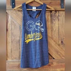 NAU Northern Arizona University Lumberjacks Twist Tie Back Tank Top